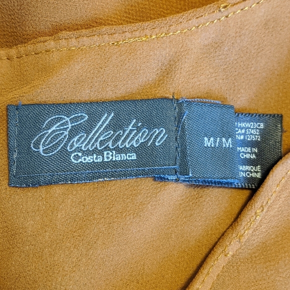 COLLECTION COSTA BLANCA Sheer Asymmetrical Bow Top - Picture 4 of 9